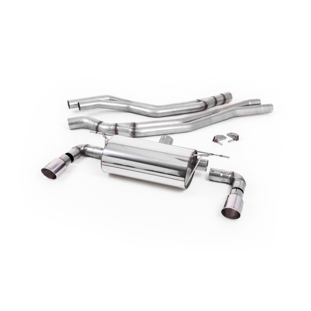 Milltek cat-back 66.50 mm — Sa rezonatorom — Dupli 90mm GT90 — SSXBM1040