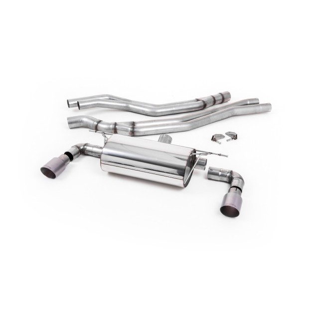 Milltek cat-back 66.50 mm — Sa rezonatorom — Dupli 90mm GT90 — SSXBM1042