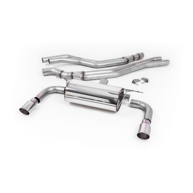 Milltek cat-back 66.50 mm — Sa rezonatorom — Dupli 90mm GT90 — SSXBM1050