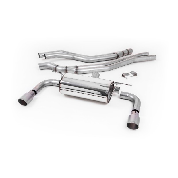 Milltek cat-back 66.50 mm — Sa rezonatorom — Dupli 90mm GT90 — SSXBM1052