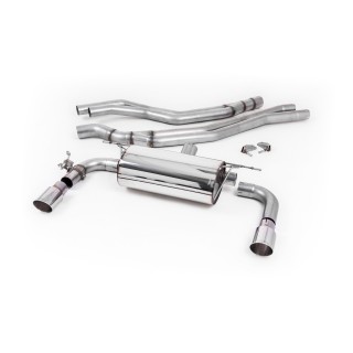 Milltek cat-back 66.50 mm — Bez rezonatora — Dupli 90mm GT90 — SSXBM1056