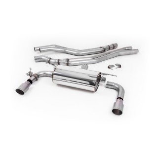 Milltek cat-back 66.50 mm — Bez rezonatora — Dupli 90mm GT90 — SSXBM1058