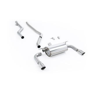 Milltek cat-back 76.20 mm — Bez rezonatora — Dupli 90mm GT90 — SSXBM1072