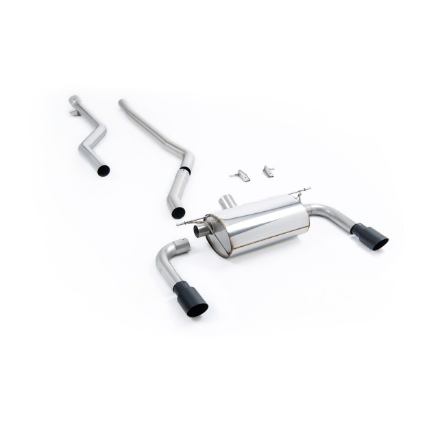 Milltek cat-back 76.20 mm — Bez rezonatora — Dupli 90mm GT90 — SSXBM1073