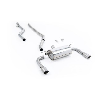 Milltek cat-back 76.20 mm — Bez rezonatora — Dupli 90mm GT90 — SSXBM1074