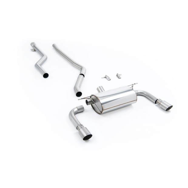 Milltek cat-back 76.20 mm — Bez rezonatora — Dupli 90mm GT90 — SSXBM1074