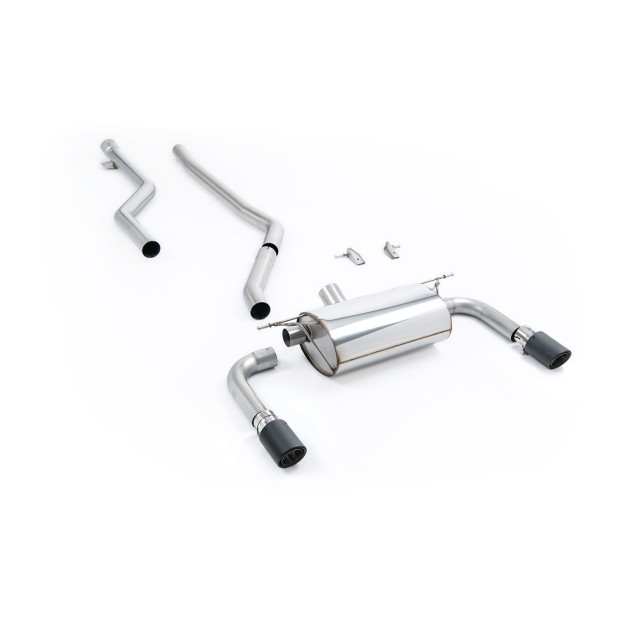 Milltek cat-back 76.20 mm — Bez rezonatora — 90mm Karbonski Jet — SSXBM1076