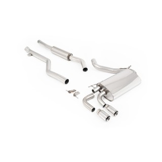 Milltek cat-back 76.20 mm — Sa rezonatorom — Dupli 76.2mm GT76 — SSXBM1077