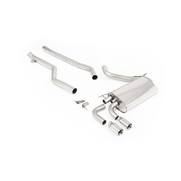 Milltek cat-back 76.20 mm — Bez rezonatora — Dupli 76.2mm GT76 — SSXBM1079