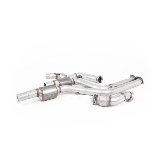 Milltek Downpipe cevi većeg prečnika i sportski katalizatori visokog protoka 70.00 mm — SSXBM1093