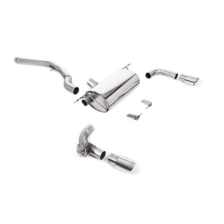 Milltek cat-back 66.50 mm — Bez rezonatora — Dupli 90mm GT90 — SSXBM1097