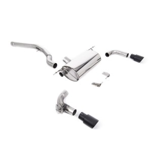 Milltek cat-back 66.50 mm — Bez rezonatora — Dupli 90mm GT90 — SSXBM1098