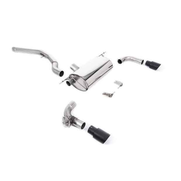 Milltek cat-back 66.50 mm — Bez rezonatora — Dupli 90mm GT90 — SSXBM1098