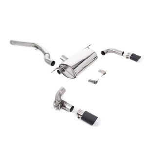 Milltek cat-back 66.50 mm — Bez rezonatora — 90mm Karbonski Jet — SSXBM1100
