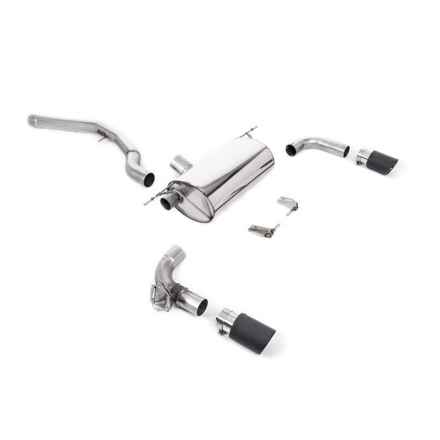 Milltek cat-back 66.50 mm — Bez rezonatora — 90mm Karbonski Jet — SSXBM1100