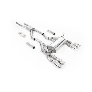 Milltek cat-back 70.00 mm — Četvorostruki 90mm GT90 — SSXBM1117
