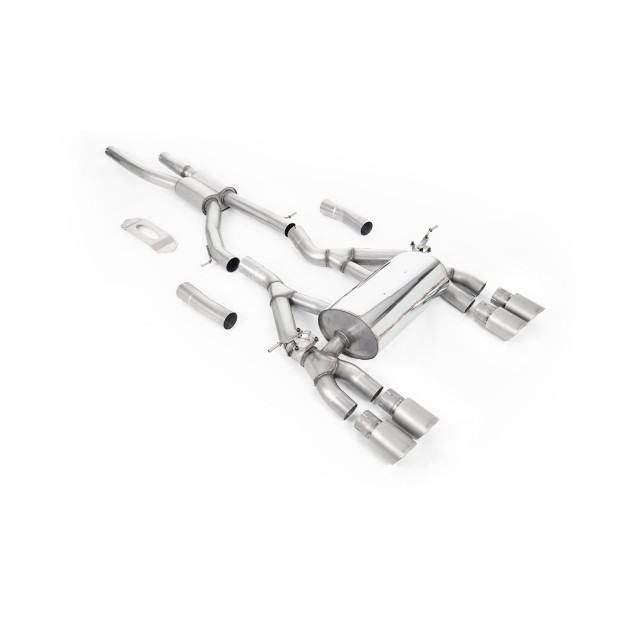 Milltek cat-back 70.00 mm — Četvorostruki 90mm GT90 — SSXBM1119