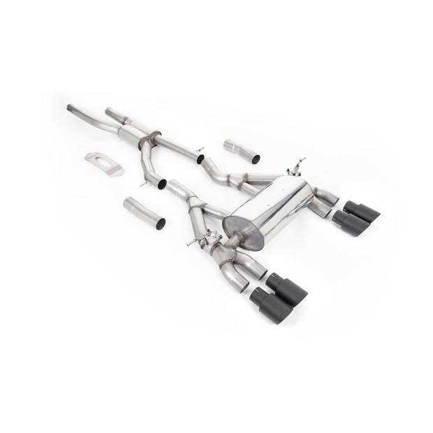Milltek cat-back 70.00 mm — Četvorostruki 90mm GT90 — SSXBM1125