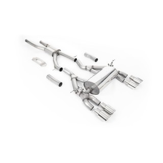 Milltek cat-back 70.00 mm — Četvorostruki 90mm GT90 — SSXBM1126