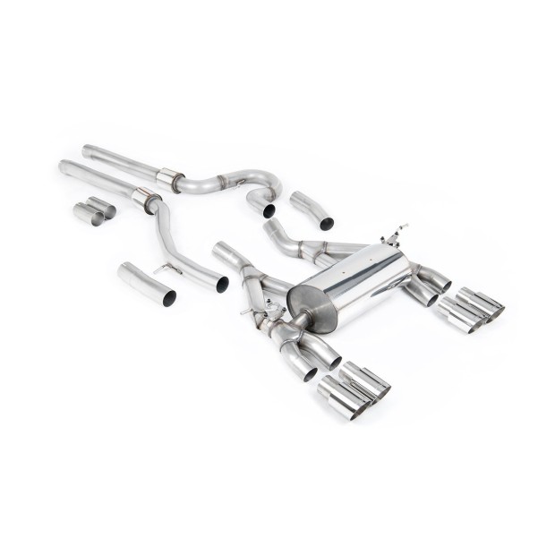 Milltek cat-back 70.00 mm — Četvorostruki 90mm GT90 — SSXBM1146