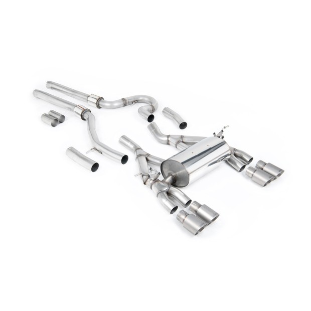 Milltek cat-back 70.00 mm — Četvorostruki 90mm GT90 — SSXBM1148