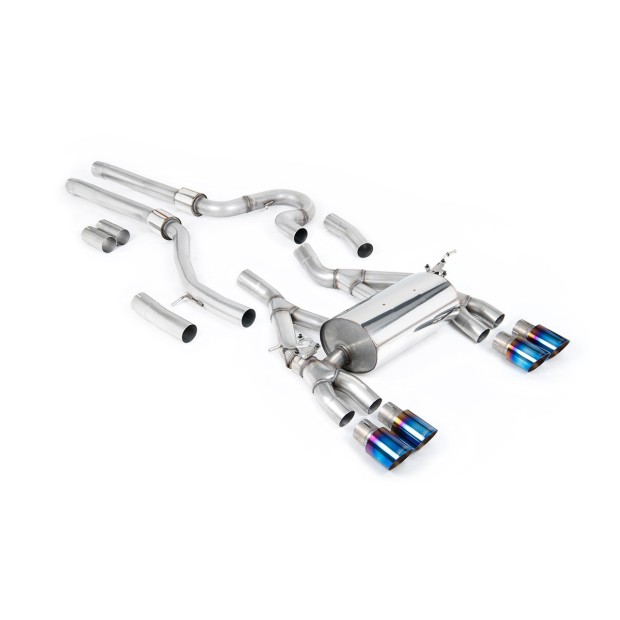 Milltek cat-back 70.00 mm — Četvorostruki 90mm GT90 — SSXBM1150