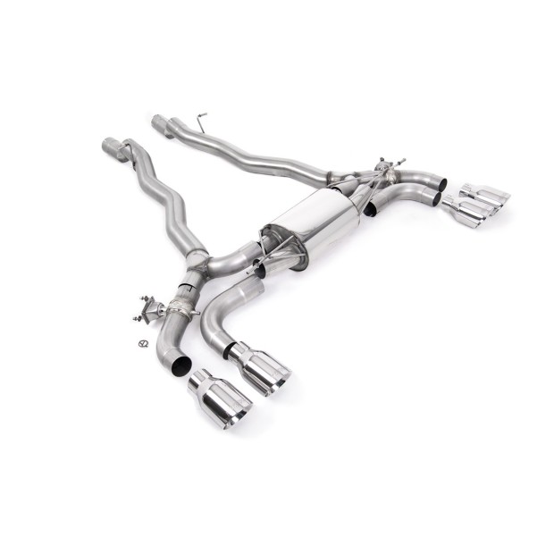 Milltek axle-back 80.00 mm — Četvorostruki 100mm GT100 — SSXBM1174