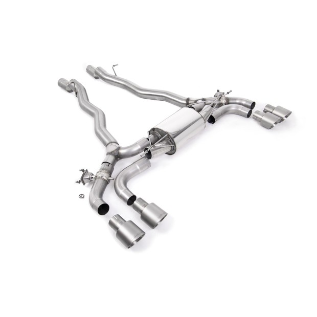 Milltek axle-back 80.00 mm — Četvorostruki 100mm GT100 — SSXBM1176
