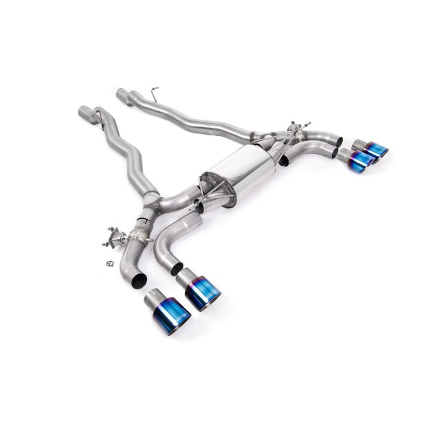 Milltek axle-back 80.00 mm — Četvorostruki 100mm GT100 — SSXBM1177