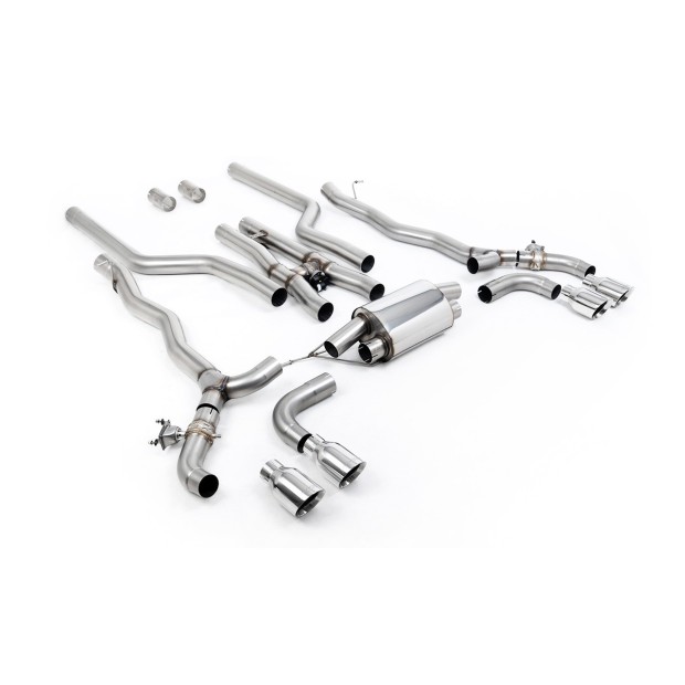 Milltek cat-back 80.00 mm — Četvorostruki 100mm GT100 — SSXBM1180