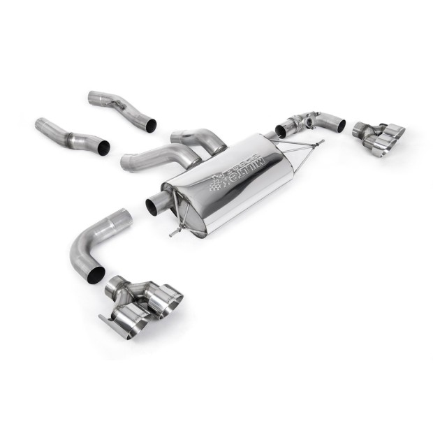 Milltek axle-back 76.20 mm — GT100 GT100 — SSXBM1220