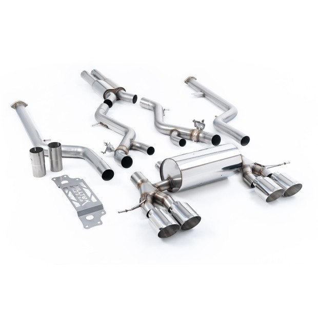Milltek cat-back 76.20 mm — Sa rezonatorom — 115 GT — SSXBM1286