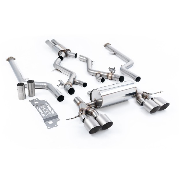 Milltek cat-back 76.20 mm — Sa rezonatorom — 115 GT — SSXBM1288