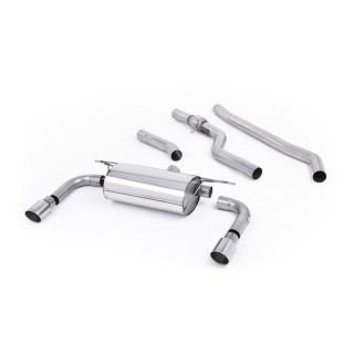 Milltek cat-back 76.20 mm — Bez rezonatora — Dupli 90mm GT90 — SSXBM962