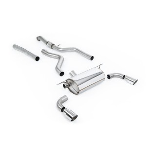 Milltek cat-back 76.20 mm — Dupli 90mm GT90 — SSXBM967
