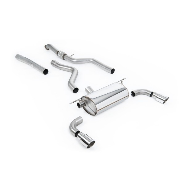 Milltek cat-back 76.20 mm — Dupli 90mm GT90 — SSXBM967