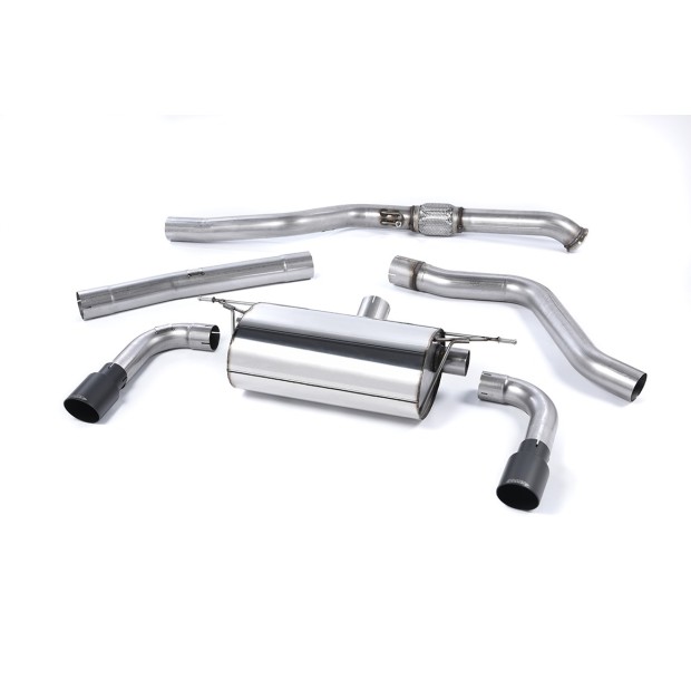Milltek cat-back 76.20 mm — Sa rezonatorom — Dupli 90mm GT90 — SSXBM988