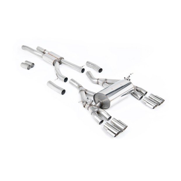 Milltek cat-back 70.00 mm — Četvorostruki 90mm GT90 — SSXBM992