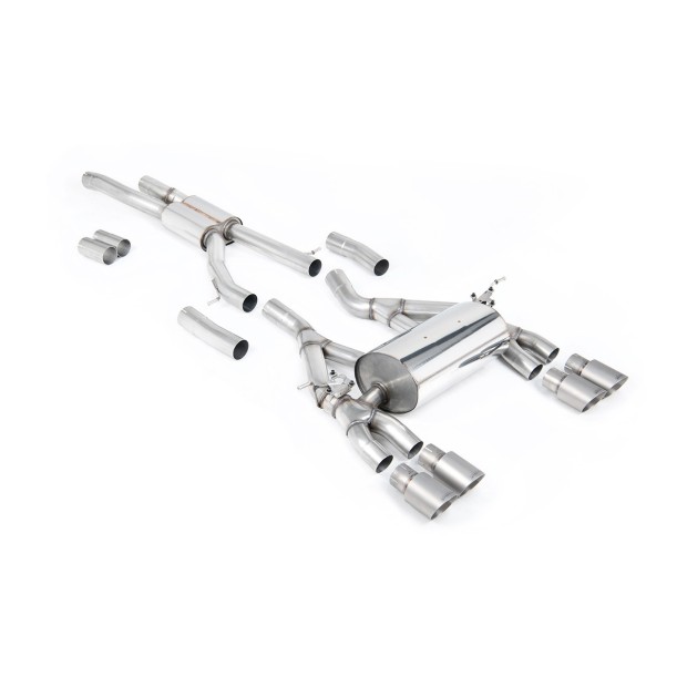 Milltek cat-back 70.00 mm — Četvorostruki 90mm GT90 — SSXBM994