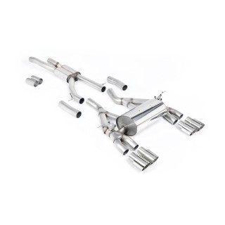 Milltek cat-back 70.00 mm — Četvorostruki 90mm GT90 — SSXBM995