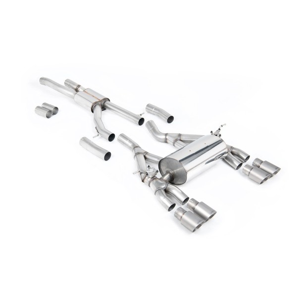 Milltek cat-back 70.00 mm — Četvorostruki 90mm GT90 — SSXBM997