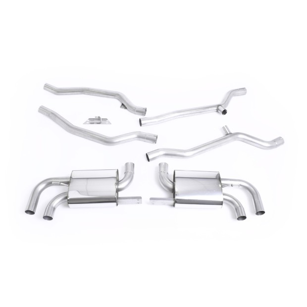 Milltek cat-back 70.00 mm — Bez rezonatora — SSXPO108