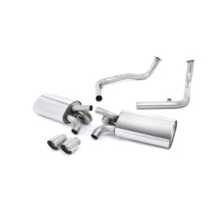 Milltek cat-back 57.15 mm — Bez rezonatora — Dupli 90mm Special — SSXPO118