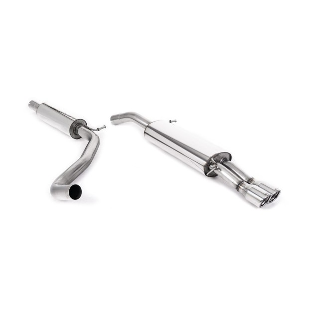 Milltek cat-back 63.50 mm — Sa rezonatorom — Dupli 76.2mm Jet — SSXSE007