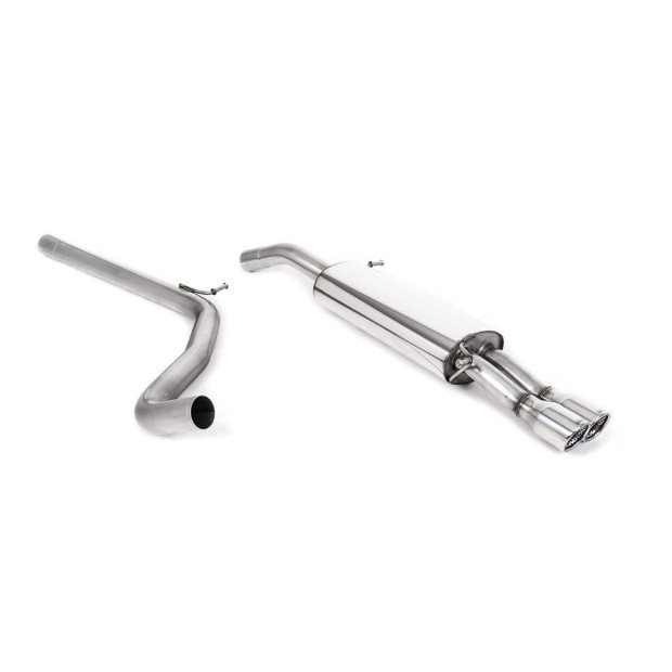 Milltek cat-back 63.50 mm — Bez rezonatora — Dupli 76.2mm Jet — SSXSE008