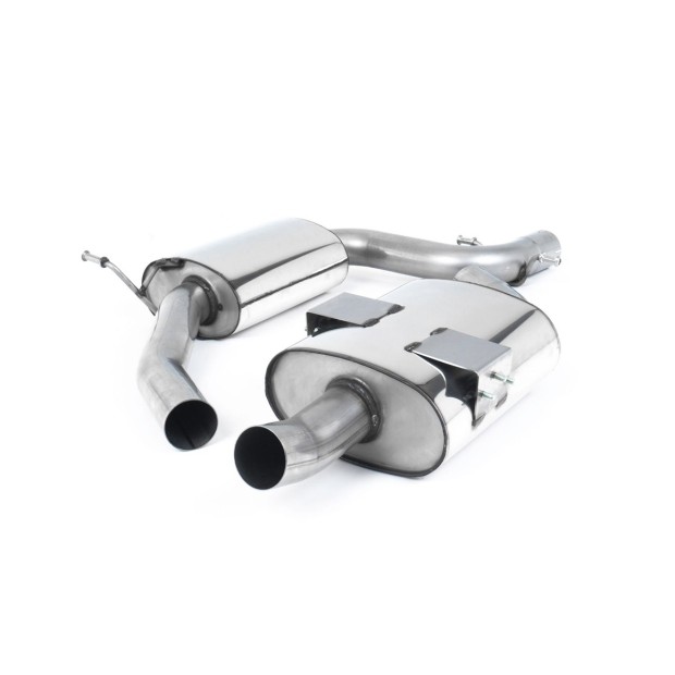 Milltek cat-back 69.85 mm — Sa rezonatorom — Jednostruki 152x102mm ovalni — SSXSE121