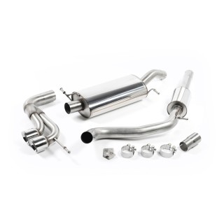 Milltek cat-back 63.50 mm — Sa rezonatorom — Dupli 80mm GT80 — SSXSE138