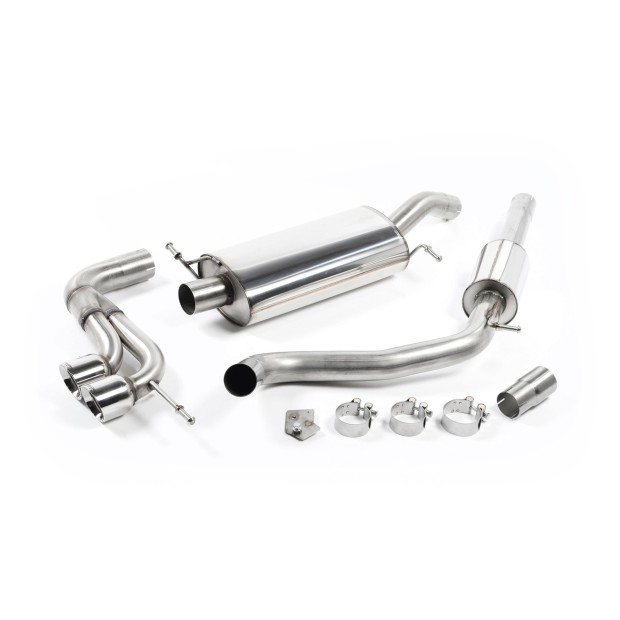 Milltek cat-back 63.50 mm — Sa rezonatorom — Dupli 80mm GT80 — SSXSE138