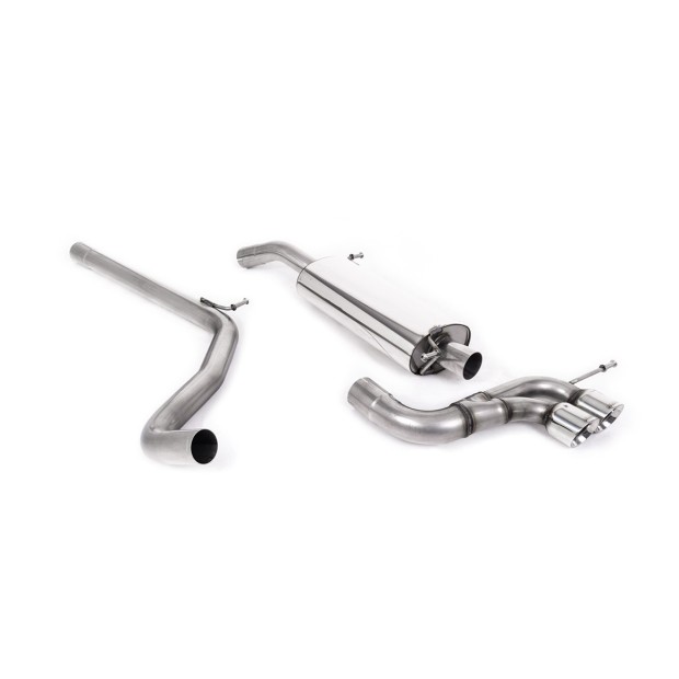 Milltek cat-back 63.50 mm — Dupli 80mm GT80 — SSXSE152