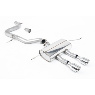 Milltek cat-back 76.20 mm — Bez rezonatora — Dupli GT100 — SSXSE153